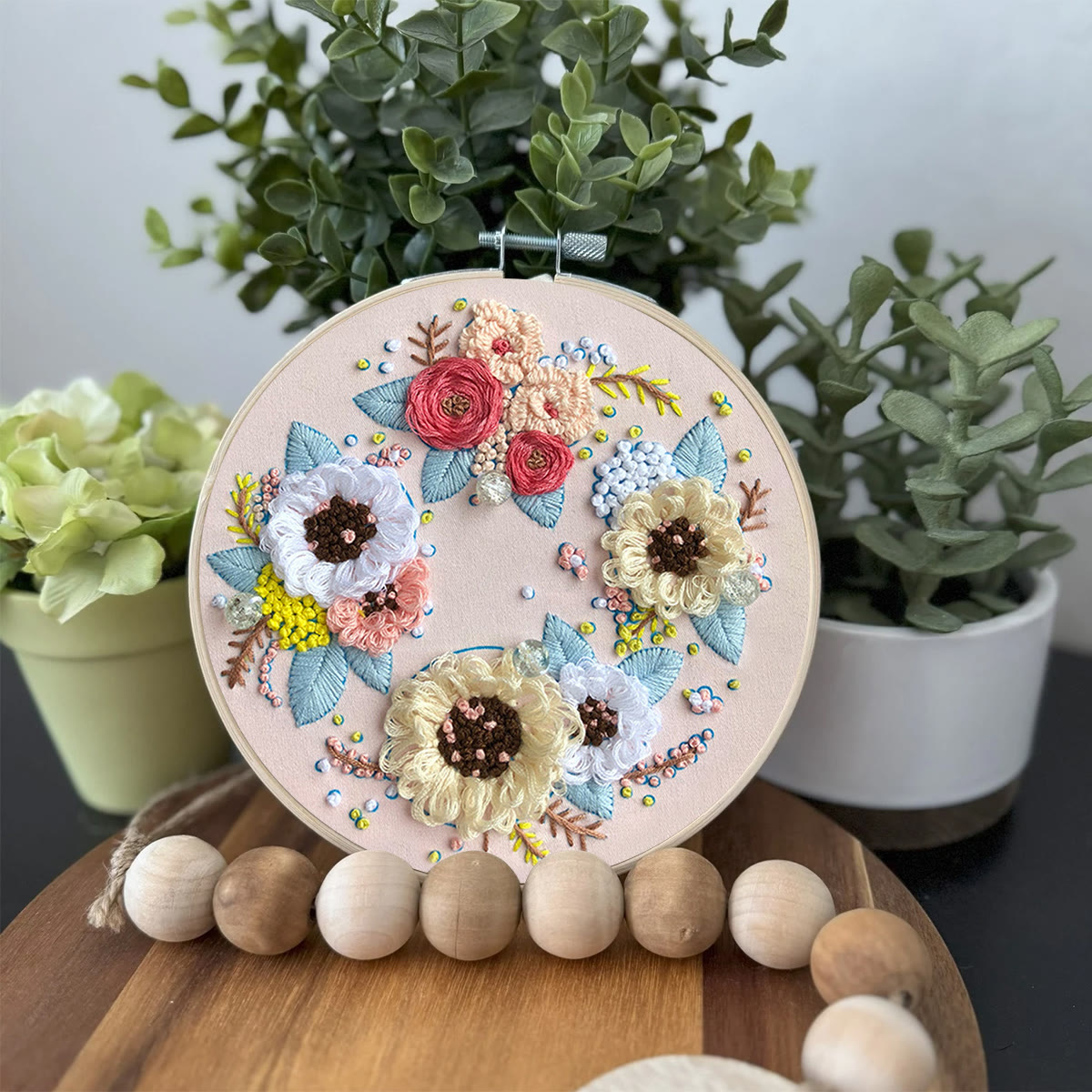 Rubbyoo Embroidery Kit-  Flower Garland Starter Kit For Craft Lover - image 3