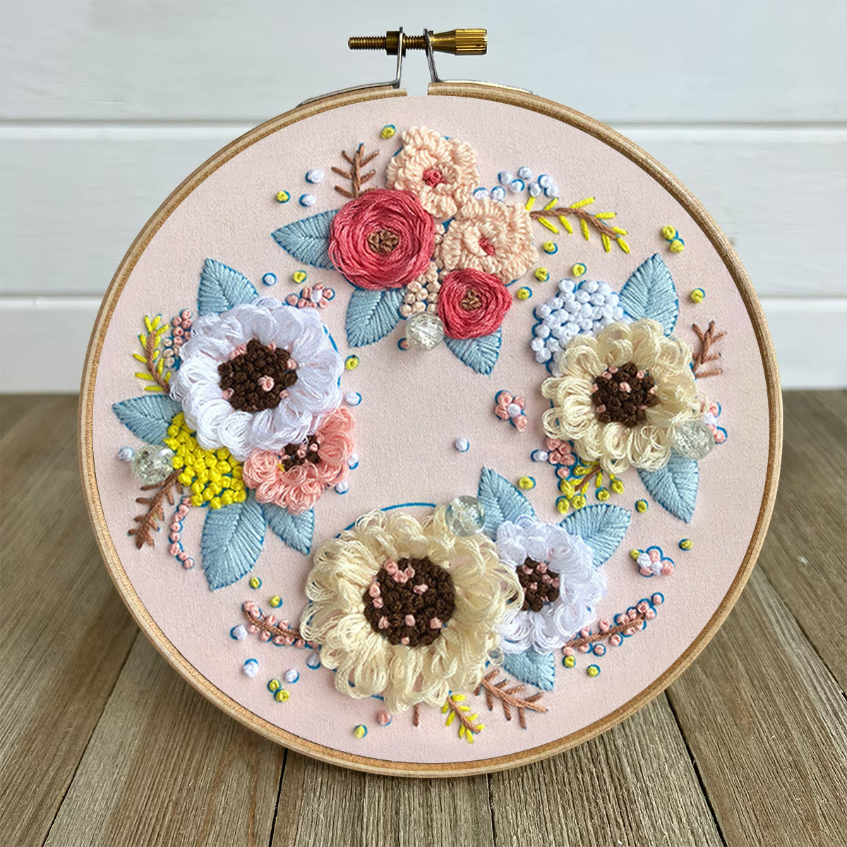 Rubbyoo Embroidery Kit-  Flower Garland Starter Kit For Craft Lover - image 5