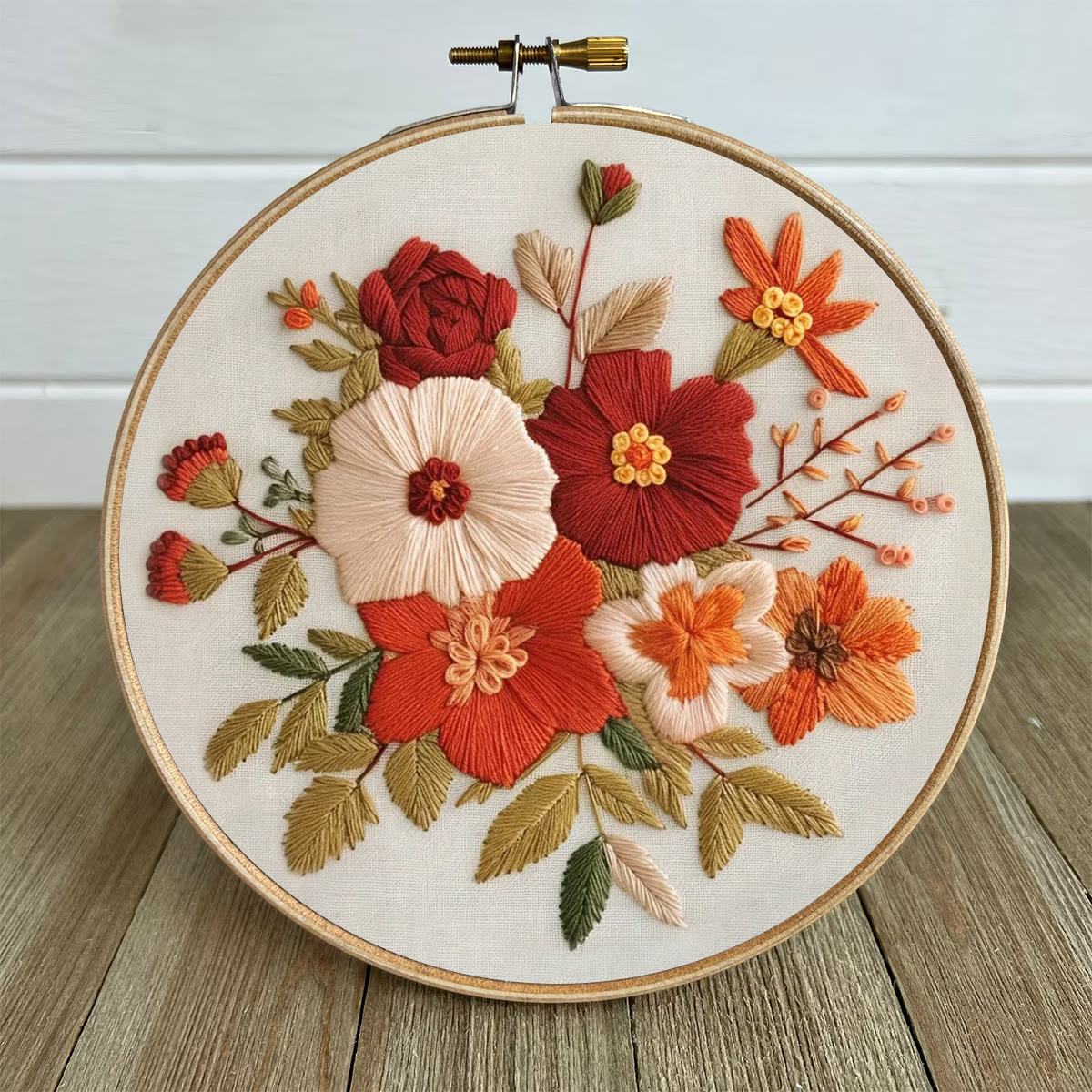Rubbyoo Embroidery Kit- Autumn Blooms | For Beginners Hand Stitch - image 5