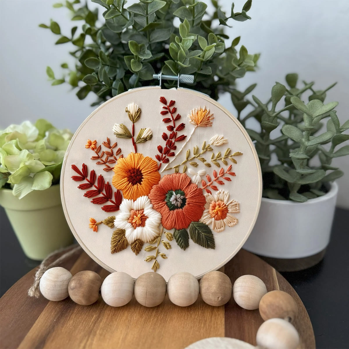 Rubbyoo Embroidery Kit- Autumn Blooms 2 | For Beginners Hand Stitch - image 3