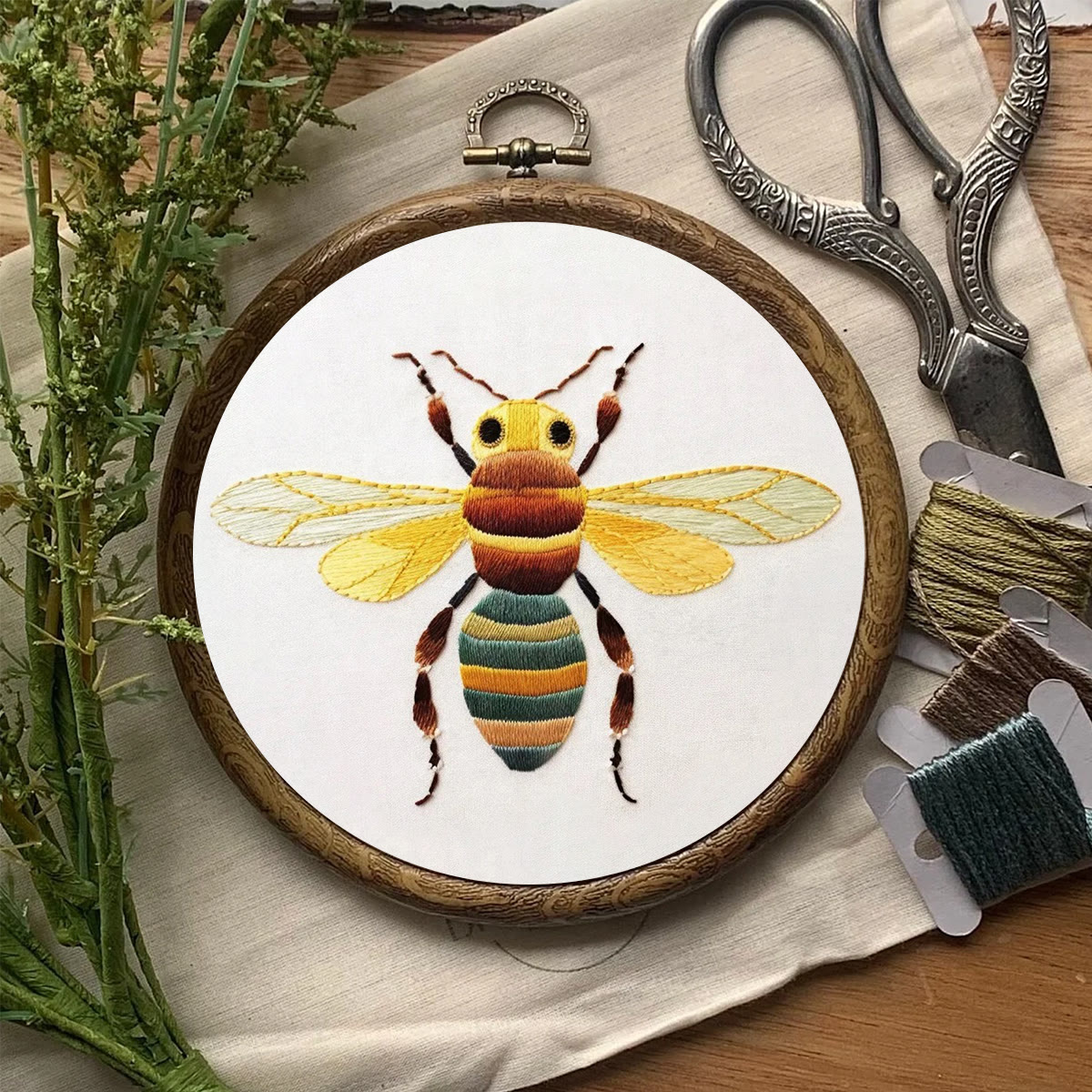 Rubbyoo Embroidery Kit- Honey Bee | Diy Craft Kits  For Beginners - image 8