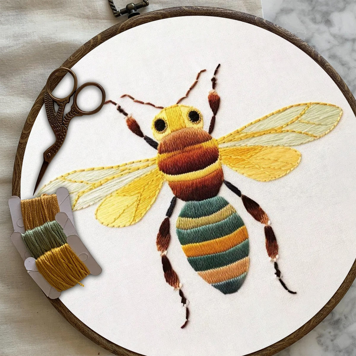 Rubbyoo Embroidery Kit- Honey Bee | Diy Craft Kits  For Beginners - image 7