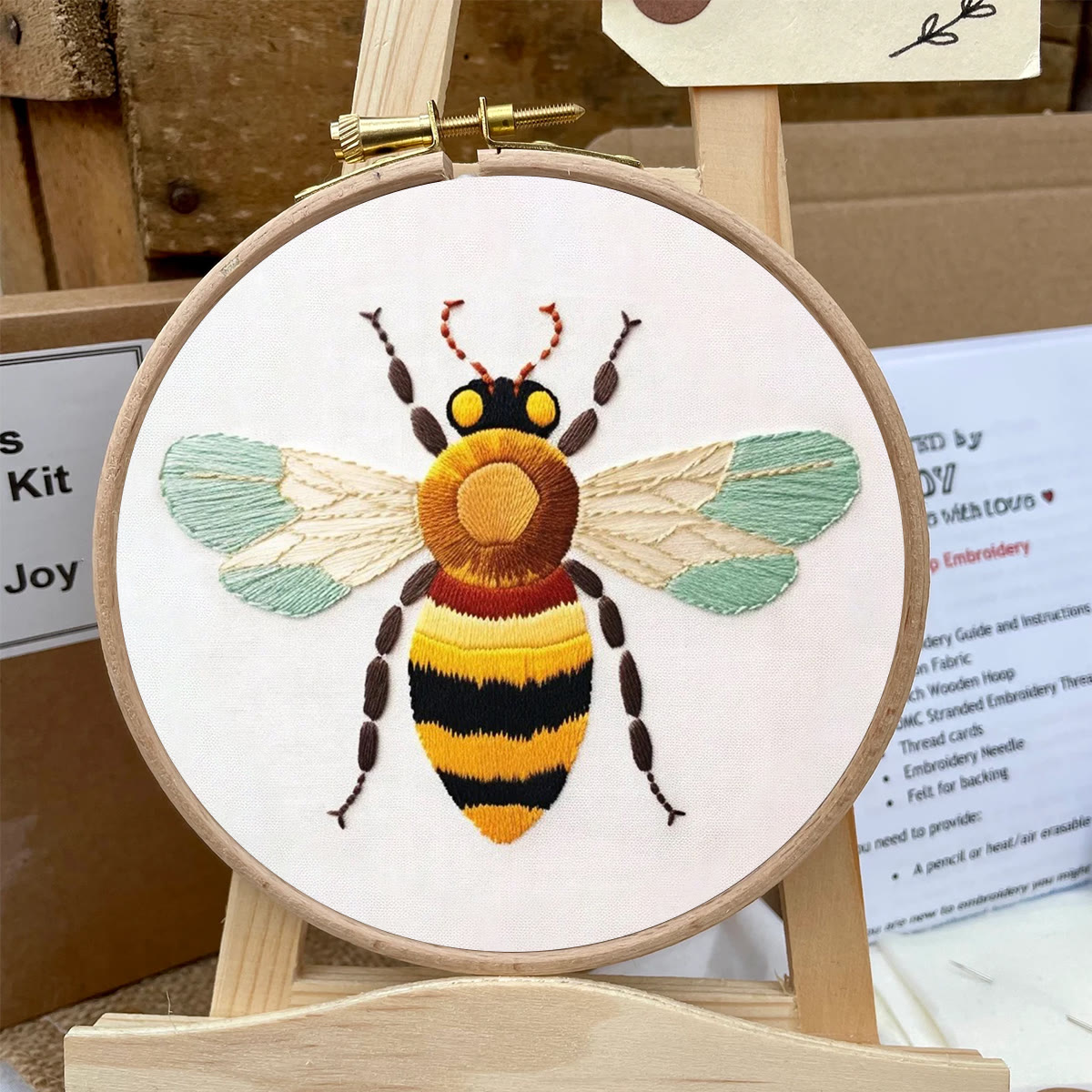 Rubbyoo Embroidery Kit- Bumble Bee| Diy Craft Kits  For Beginners - image 6