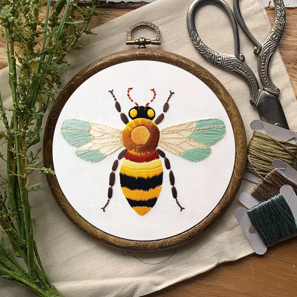 Rubbyoo Embroidery Kit- Bumble Bee| Diy Craft Kits  For Beginners - image 8