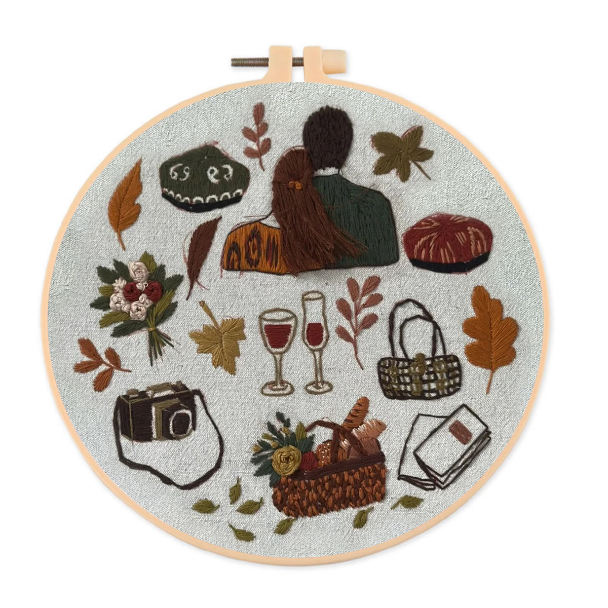 Rubbyoo Embroidery Kit- Autumn Vibes  2 | Diy Kit For Beginners  Cozy Crafts - image 1