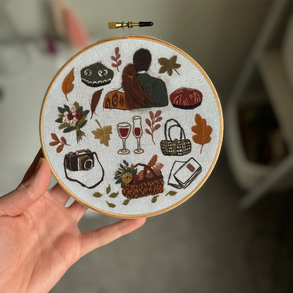 Rubbyoo Embroidery Kit- Autumn Vibes  2 | Diy Kit For Beginners  Cozy Crafts - image 2