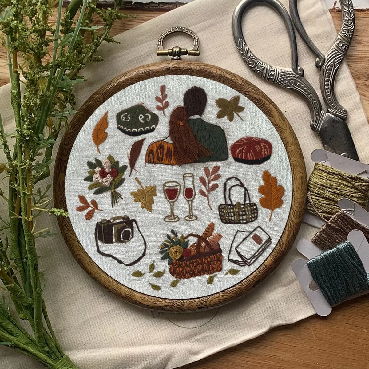 Rubbyoo Embroidery Kit- Autumn Vibes  2 | Diy Kit For Beginners  Cozy Crafts - image 8