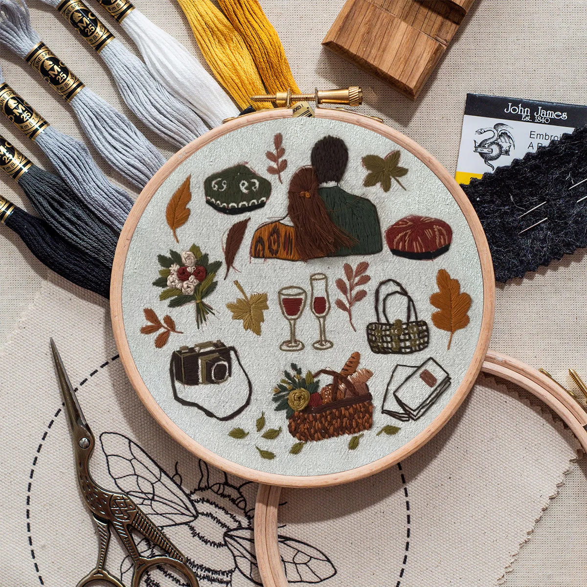 Rubbyoo Embroidery Kit- Autumn Vibes  2 | Diy Kit For Beginners  Cozy Crafts - image 9