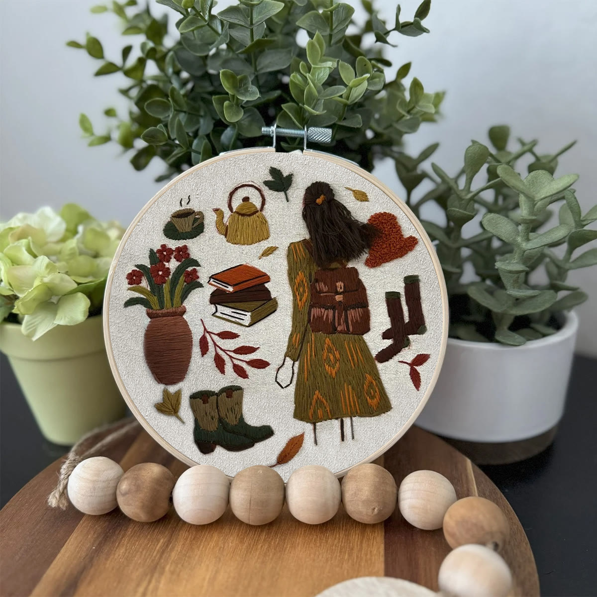 Rubbyoo Embroidery Kit- Autumn Vibes  3 | Diy Kit For Beginners  Cozy Crafts - image 3