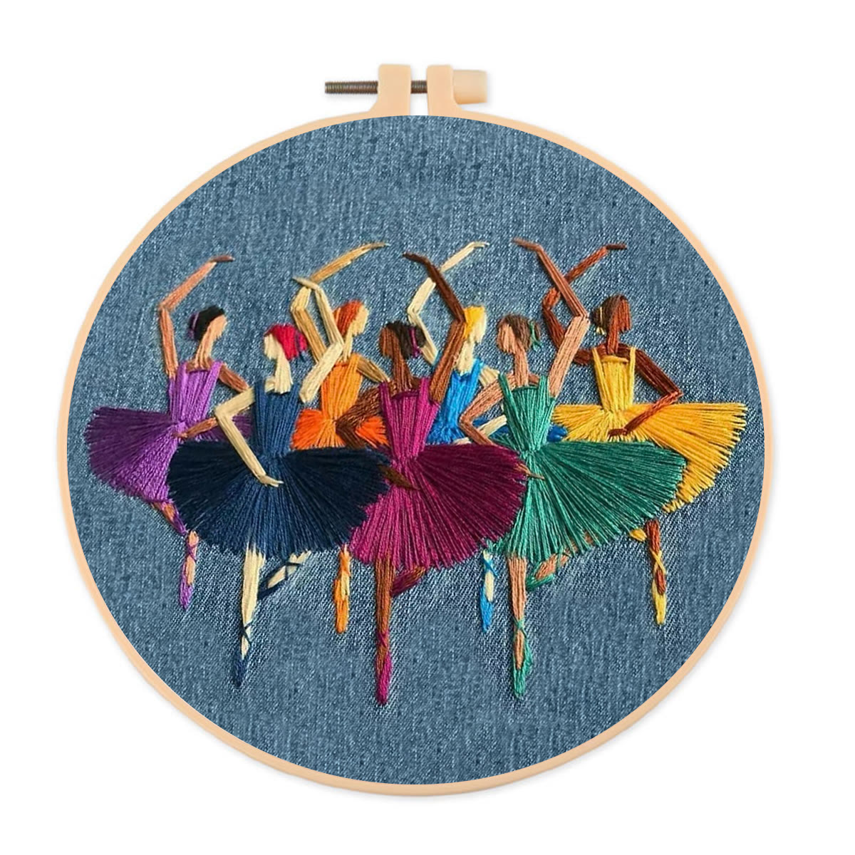 Rubbyoo Embroidery Kit- Dancers Portrait | Cozy Crafts Diy Kit For Women - image 1