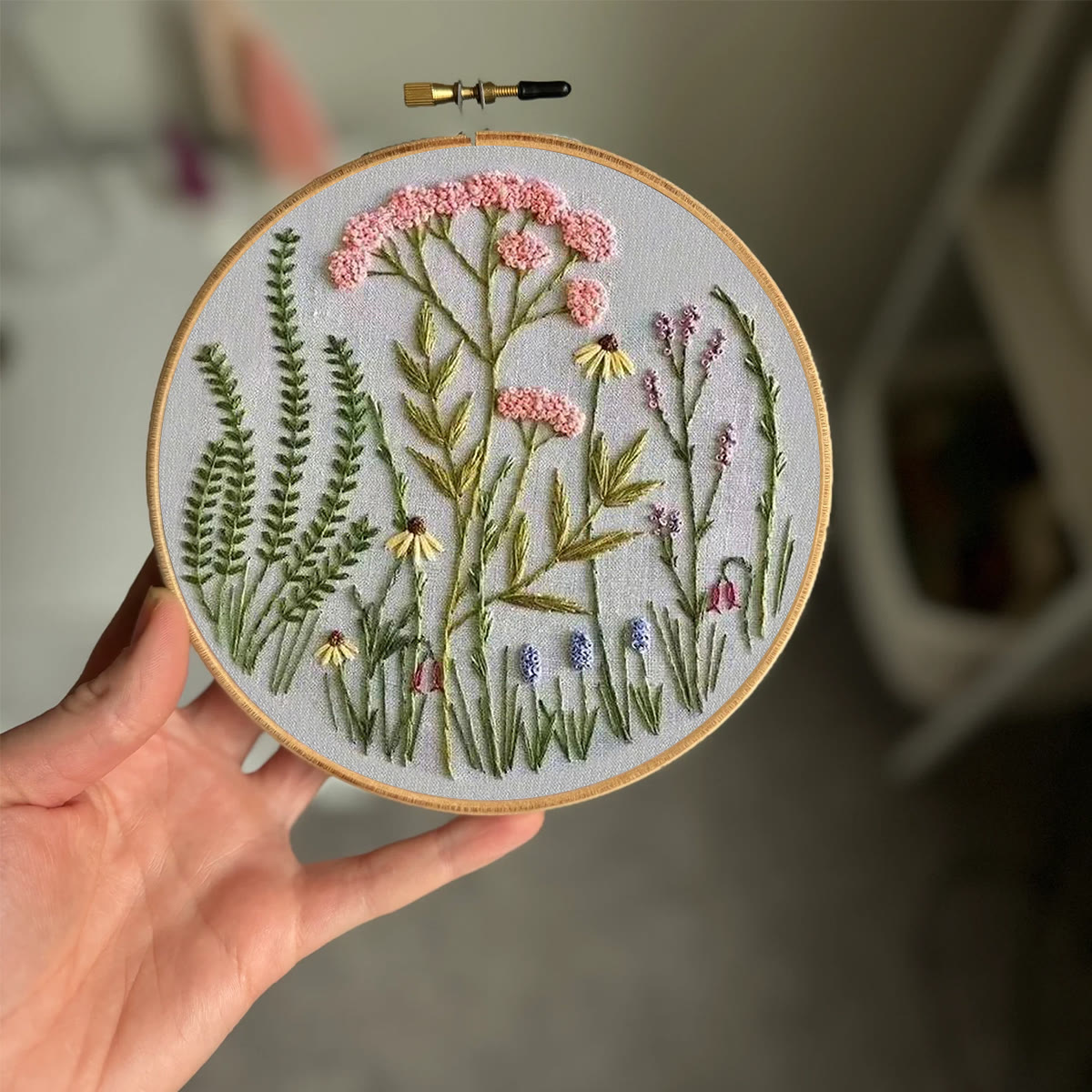 Rubbyoo Embroidery Kit-Wildflowers Pattern | Embroidery Kit For Beginner,Modern Embroidery - image 2