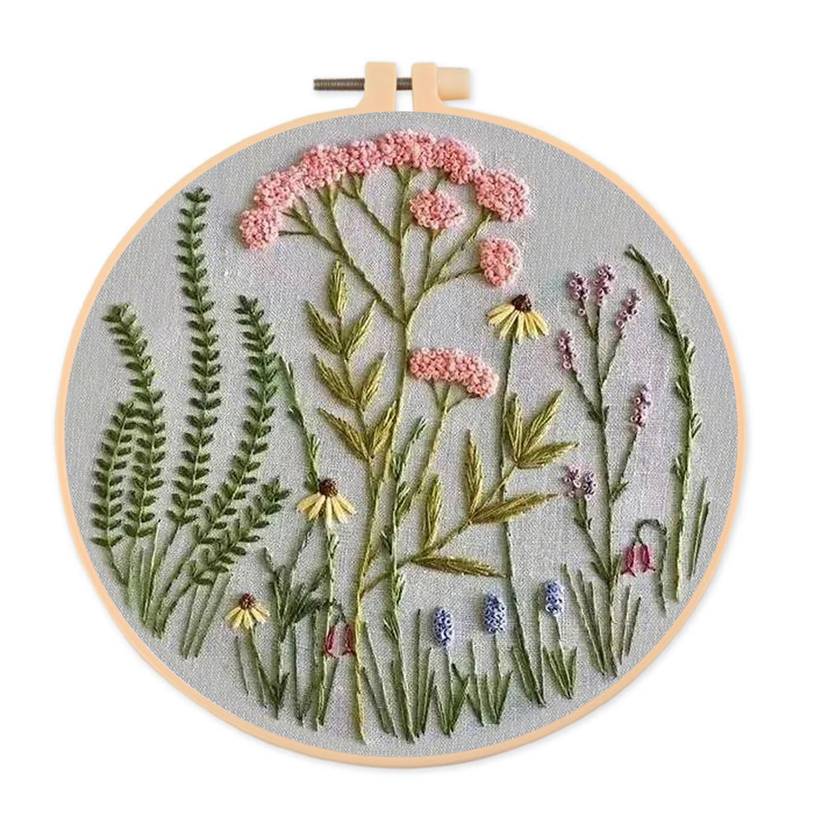 Rubbyoo Embroidery Kit-Wildflowers Pattern | Embroidery Kit For Beginner,Modern Embroidery - image 1