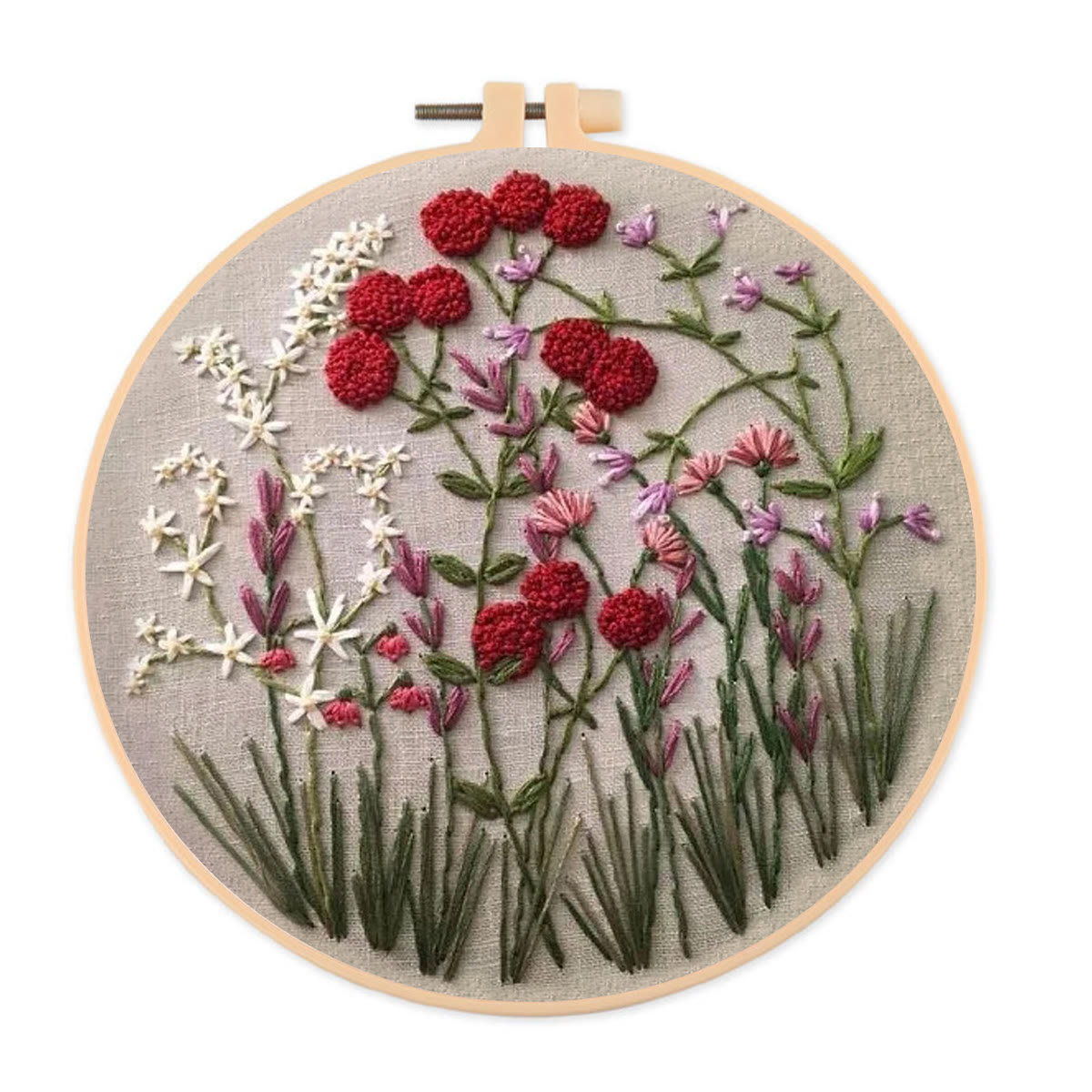 Rubbyoo Embroidery Kit-Floral Plant Pattern | Embroidery Kit For Beginner,Modern Embroidery - image 1