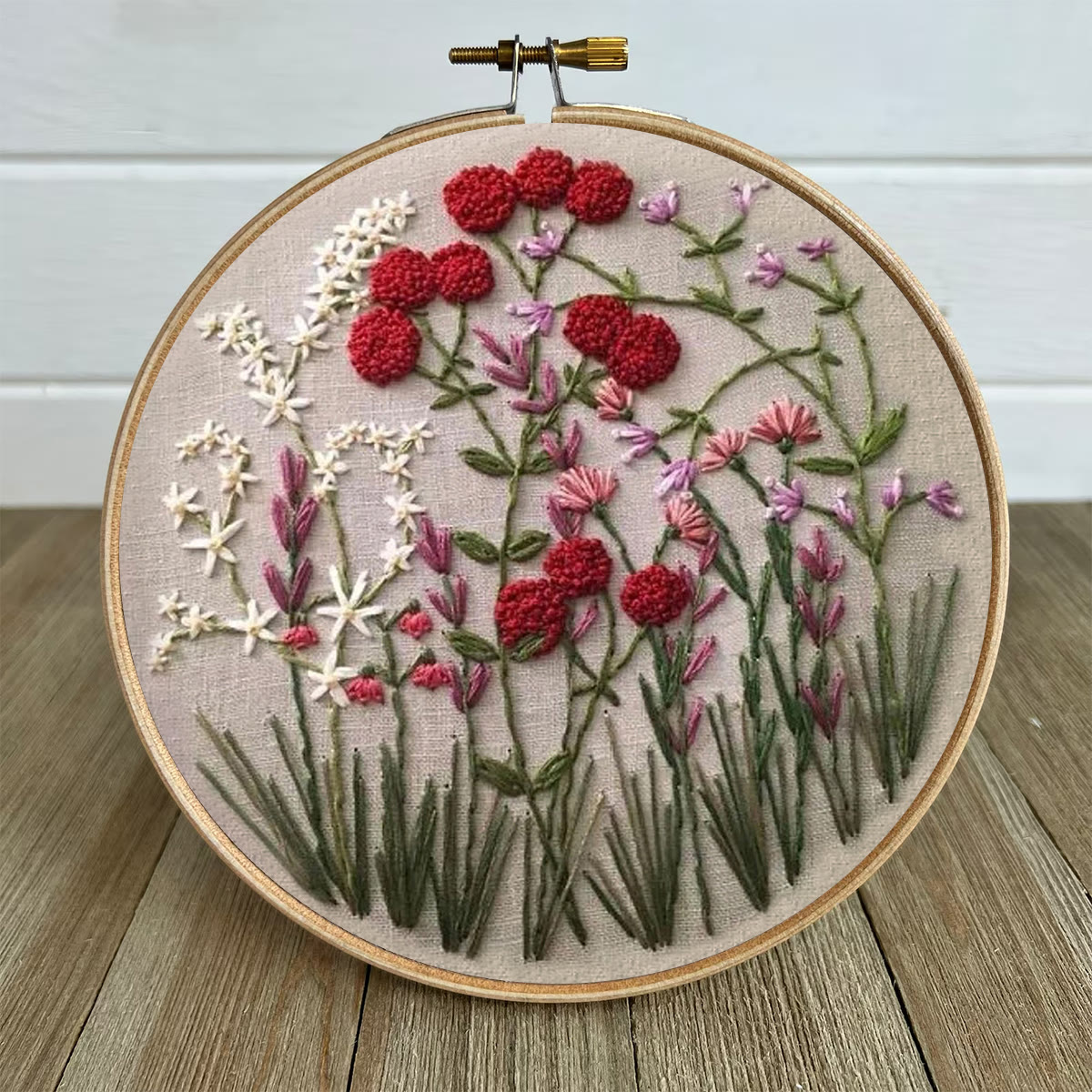 Rubbyoo Embroidery Kit-Floral Plant Pattern | Embroidery Kit For Beginner,Modern Embroidery - image 5