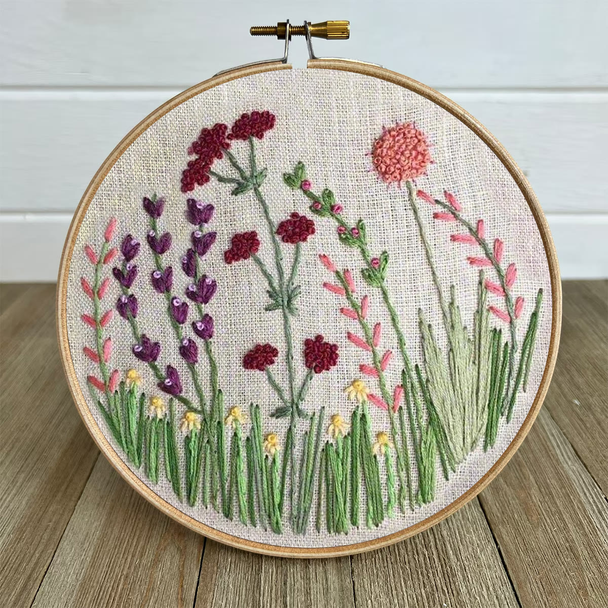 Rubbyoo Embroidery Kit- Flower Branches  Pattern | Embroidery Kit For Beginner,Modern Embroidery,Cross Stitch - image 5