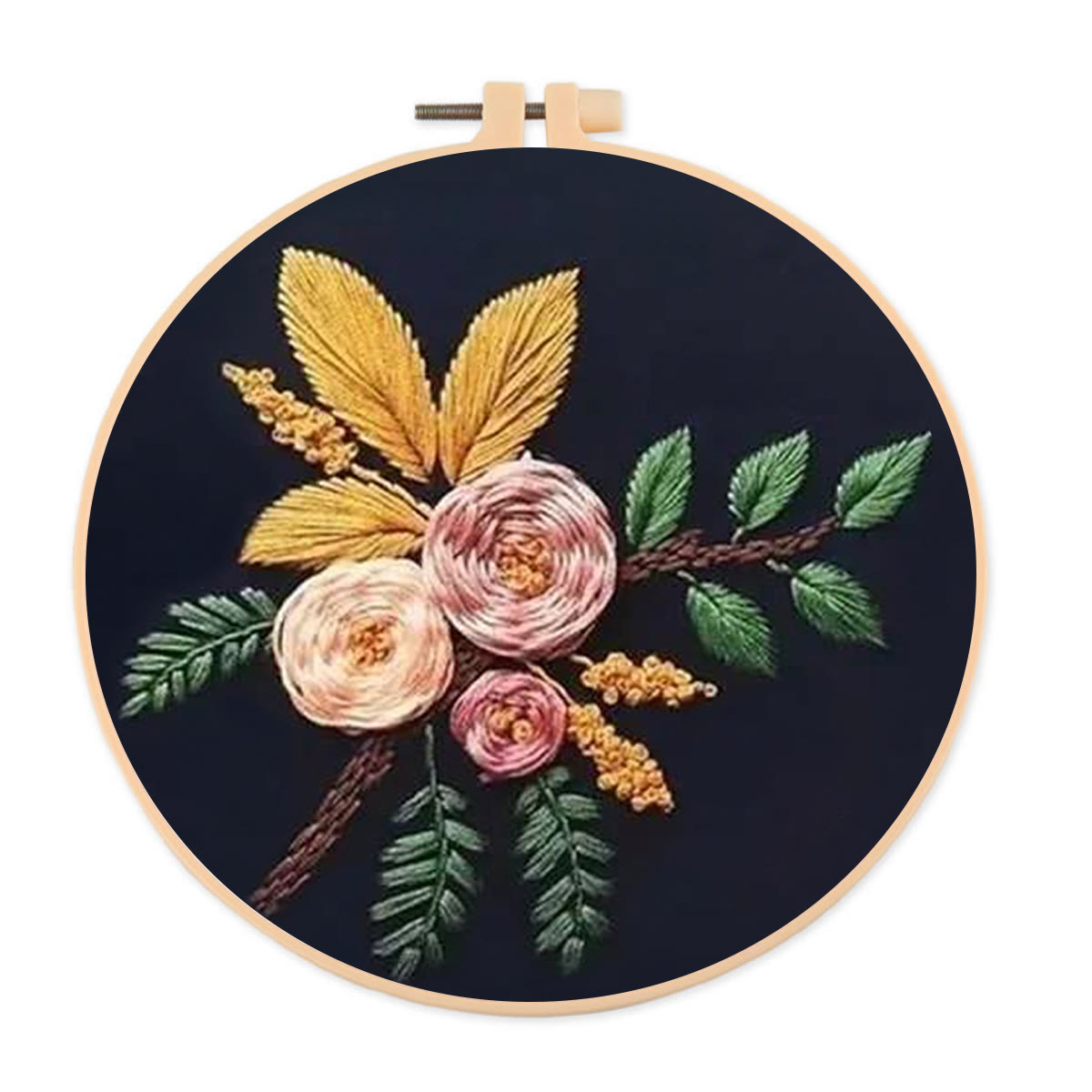 Rubbyoo Embroidery Kit- Flowers And Branches  | Diy Craft Kits,Hand Stitch,For Craft Lover - image 1