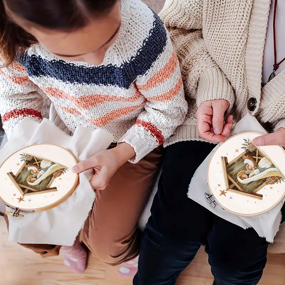 Rubbyoo Embroidery Kit - Baby Jesus In The Manger - image 6