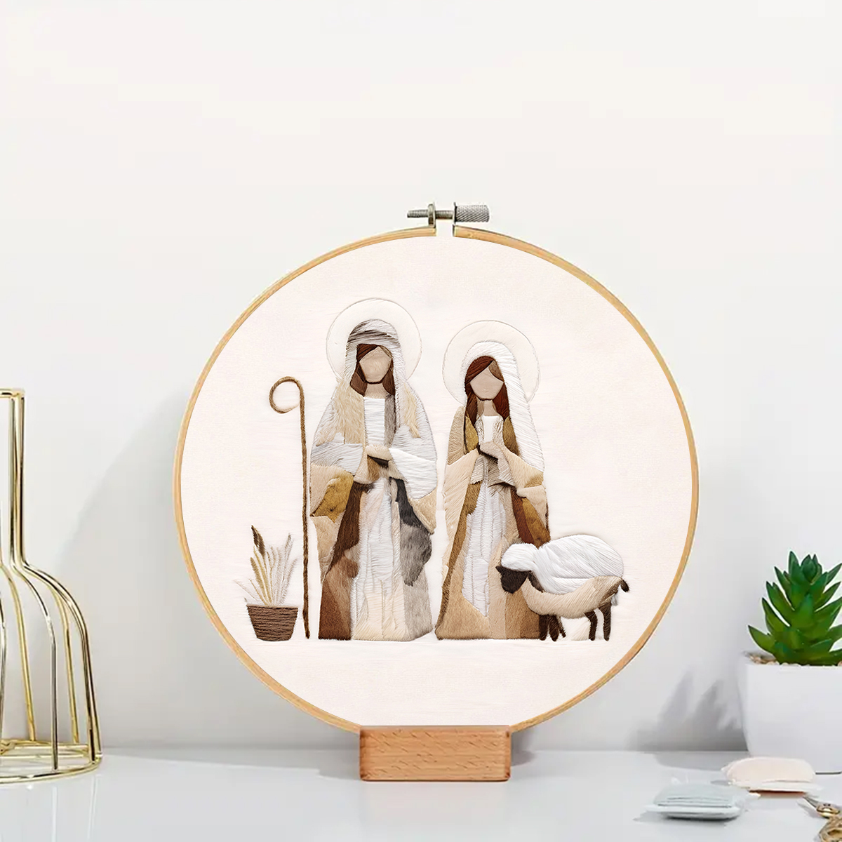 Rubbyoo Embroidery Kit - Mary and Joseph - image 2