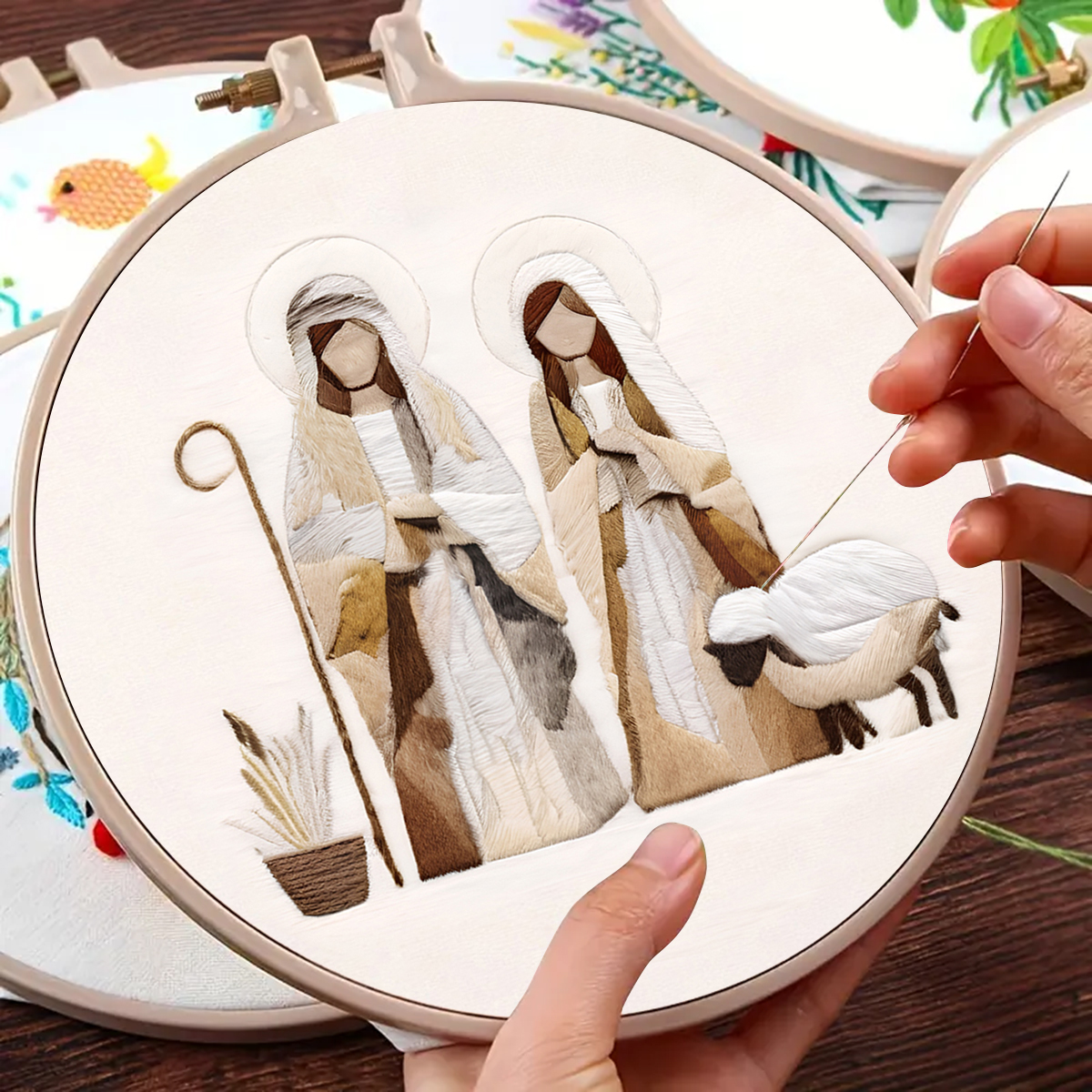 Rubbyoo Embroidery Kit - Mary and Joseph - image 8