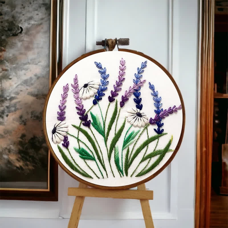 Rubbyoo Embroidery Kit - Floral Diy Craft Kits - image 4