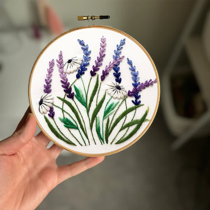 Rubbyoo Embroidery Kit - Floral Diy Craft Kits - image 3