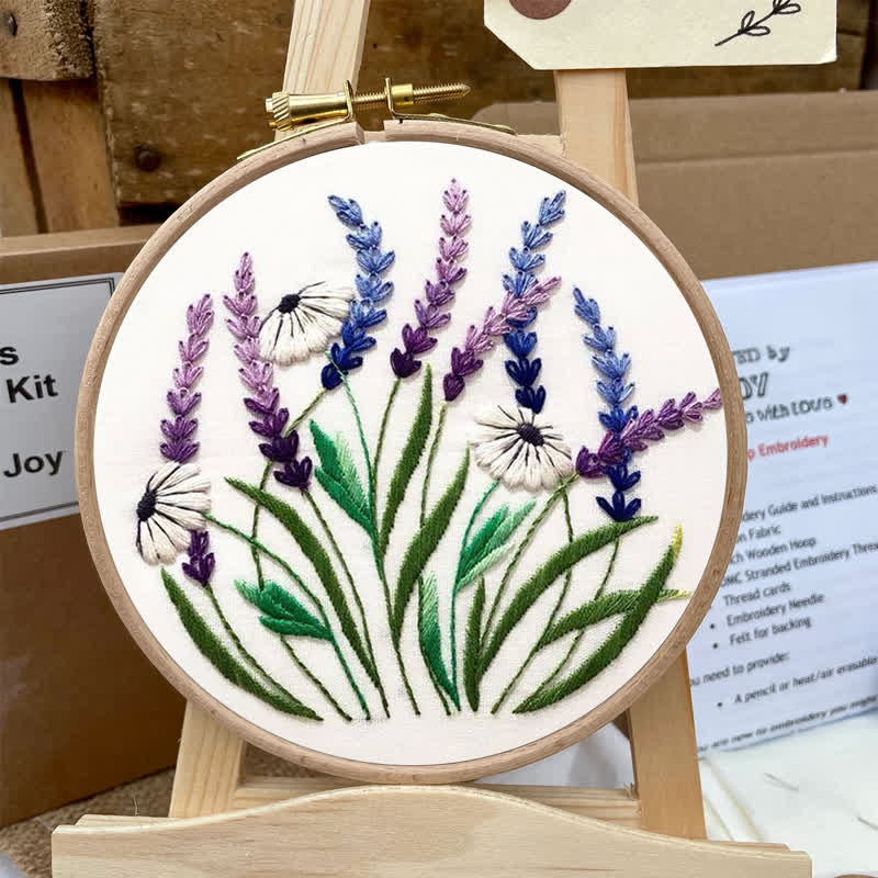 Rubbyoo Embroidery Kit - Floral Diy Craft Kits - image 6