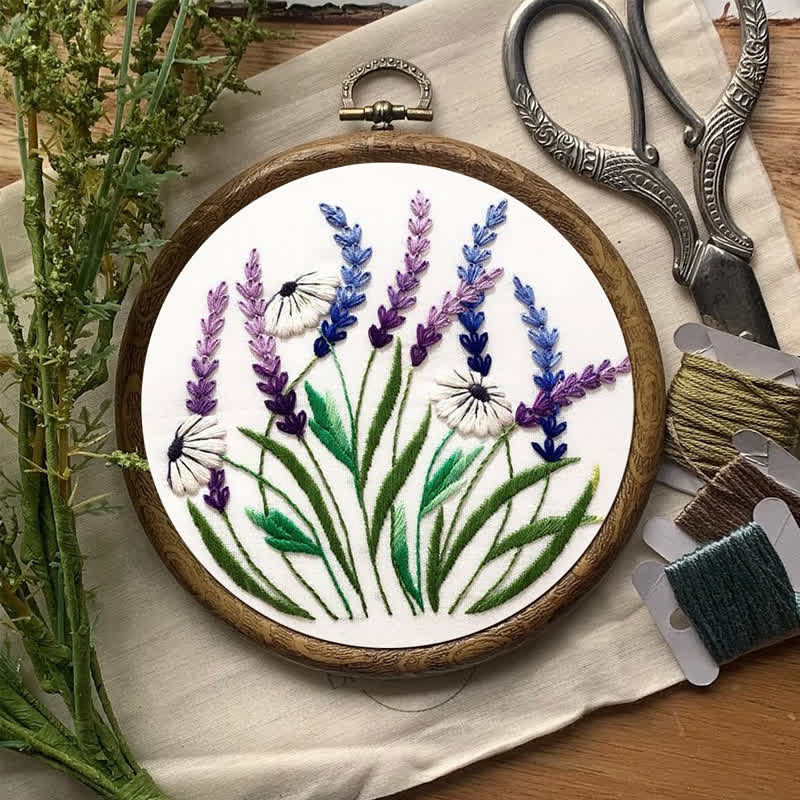 Rubbyoo Embroidery Kit - Floral Diy Craft Kits - image 7