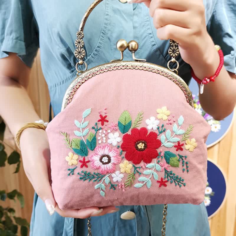 Metal Kiss Lock Bag Kit| DIY Coin Purse Bag With Chain - image 1