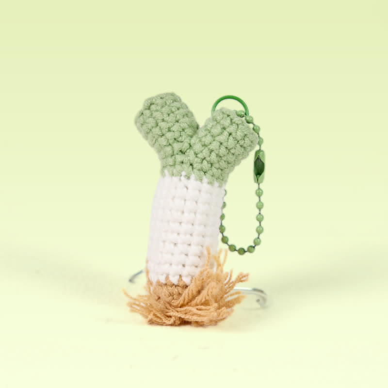Handmade Scallion Crochet - Fashion Accessories | Handmade Crochet Keychain | Cute Gift 