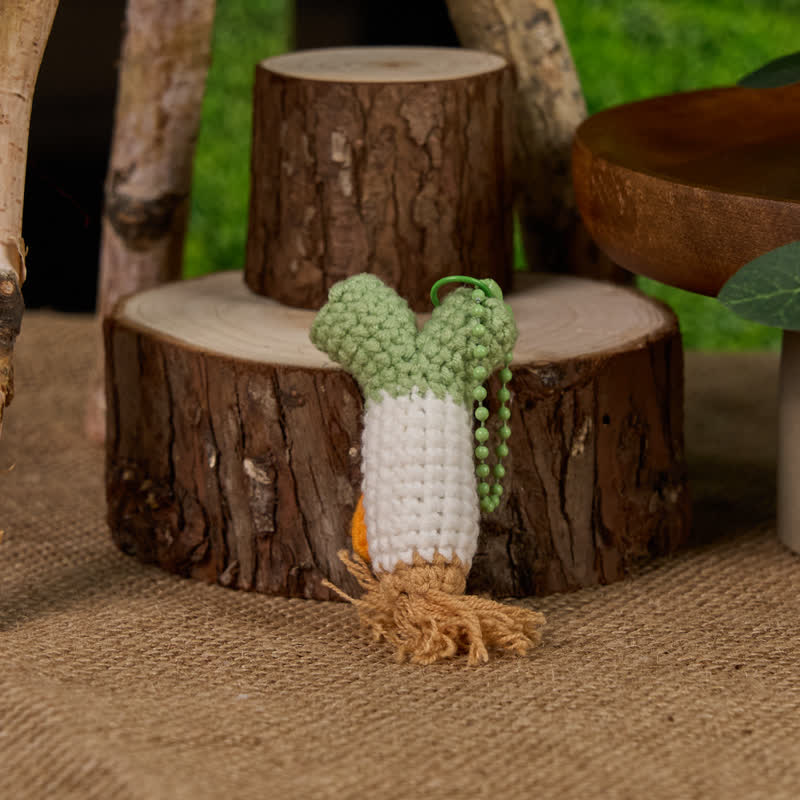 Handmade Scallion Crochet - Fashion Accessories | Handmade Crochet Keychain | Cute Gift 