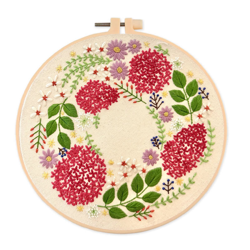 Rubbyoo Embroidery Kit - Various Botanicals  | Beginners Handmake Needle Craft 