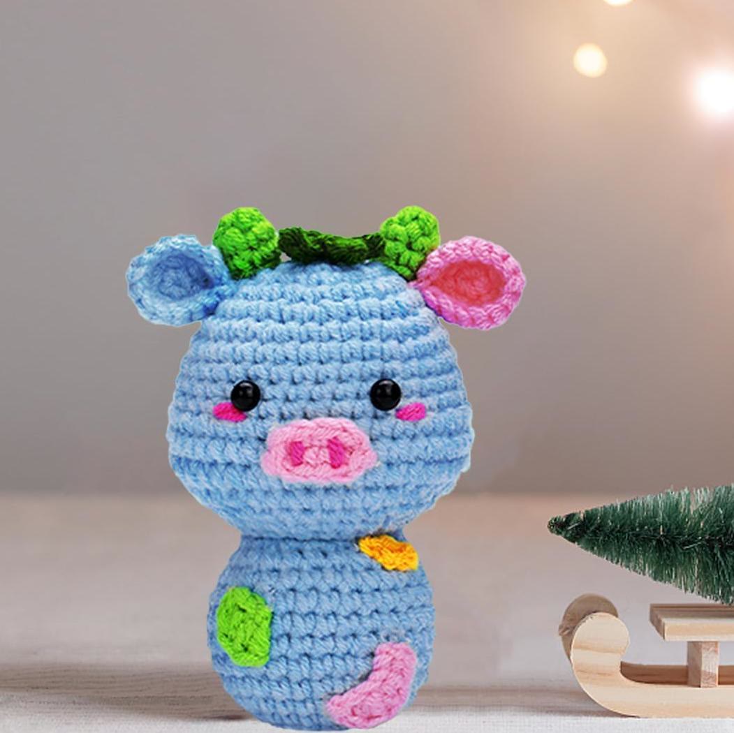 Handmade Small Cow Crochet Kit Diy Fashion Accessories Gifts
