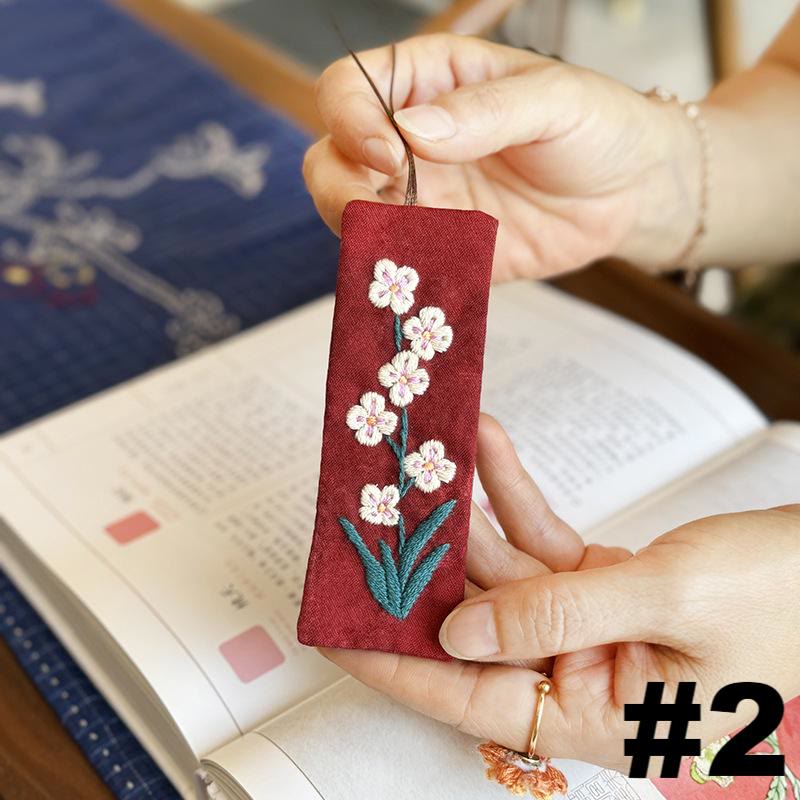 Embroidery Rectangle Bookmark Kit | Diy Gifts For Mother Day | Unique Flower  Carft - #2 - image 3