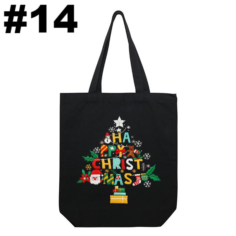 Embroidery Black Canvas Tote Bag Kits | Fashion Bags For Birthday Gifts | Handmake Unique Craft - #14 - image 15