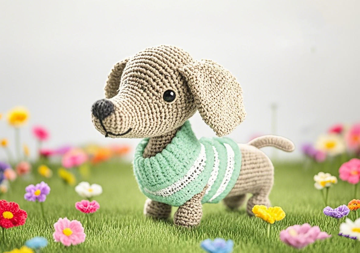 DIY Handmade Dachshund Crochet Kit - Doggy Lovers Collection | Birthday Gifts For Friends - Handmade Dachshund Crochet Kit - image 1