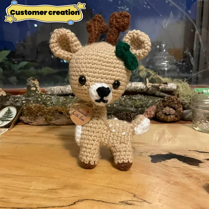 DIY Handmade Little Deer Crochet Kit - Adorable Animal Handicraft | Perfect For Home Decor - image 5