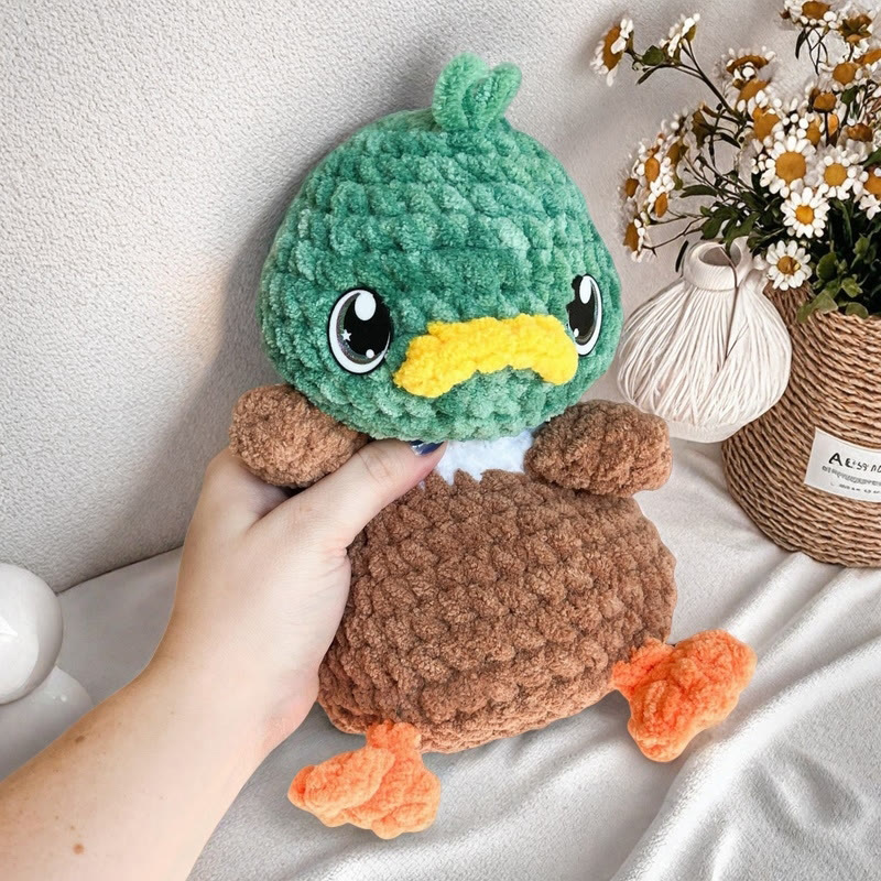 Diy Handmade Ducky And Chick Crochet Kit - Cute Animal Needlework  | Unique Baby Gift - Ducky A - image 1