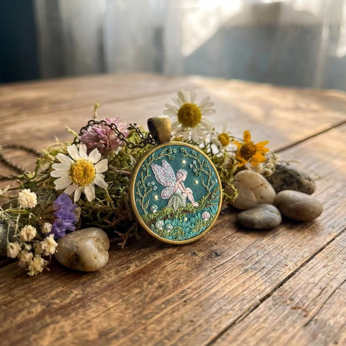 Rubbyoo Embroidery Accessories Kit - Woodland Sprite | Gift For Fairy Lovers | Miniature Needlework Jewelry - image 7