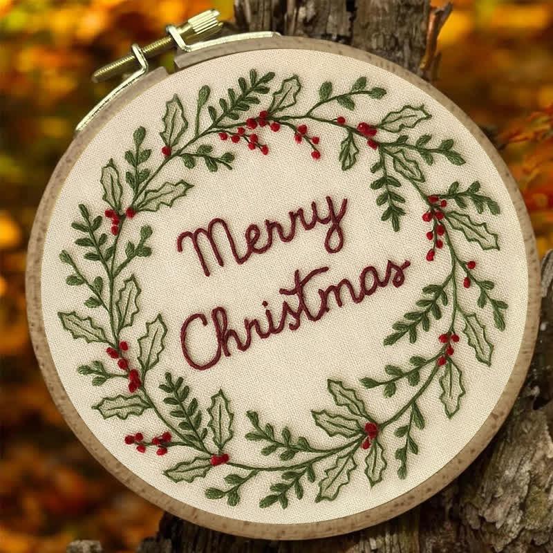 🎅Rubbyoo Christmas Embroidery Kit - Embroidery Hoop Art| Christmas Bauble Ornaments - image 7