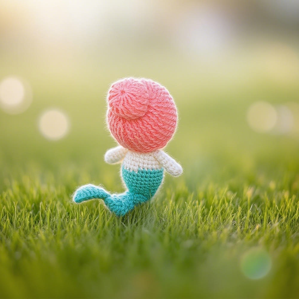 Diy Handmade Mermaid Crochet  Kit - Nice Gifts For Her | Perfect For Bag Pendant - image 3