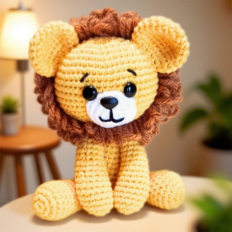 Diy Handmade Little Lion Crochet Kit - Lovely Animal Handicraft | Easy Adornment Craft - image 2