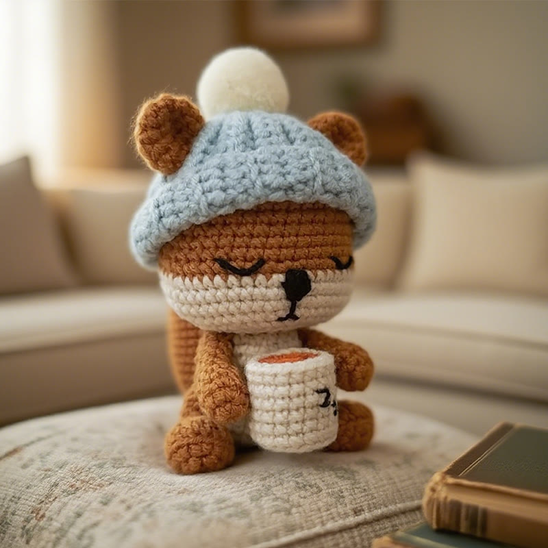 Diy Handmade Sleepy Squirrel Crochet Kit - Cute Sewing Doll | Perfect For Handmade Beginner - Diy Handmade Sleepy Squirrel Crochet Kit - image 1