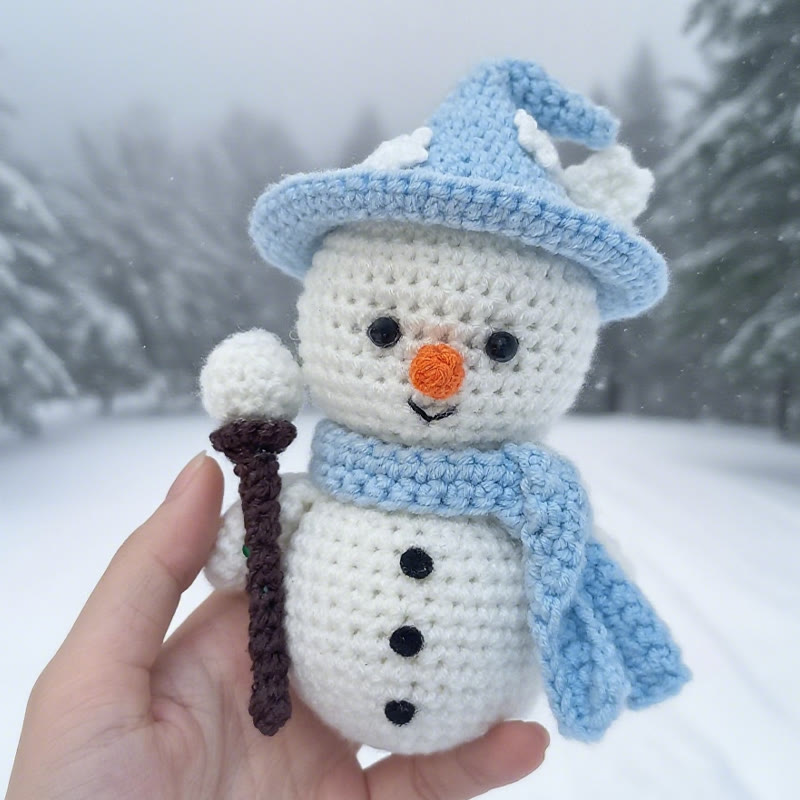 Diy Handmade Magic Snowman Crochet Kit -  Christmas Tree Hanging Decor |  Winter Handmade Craft - image 2