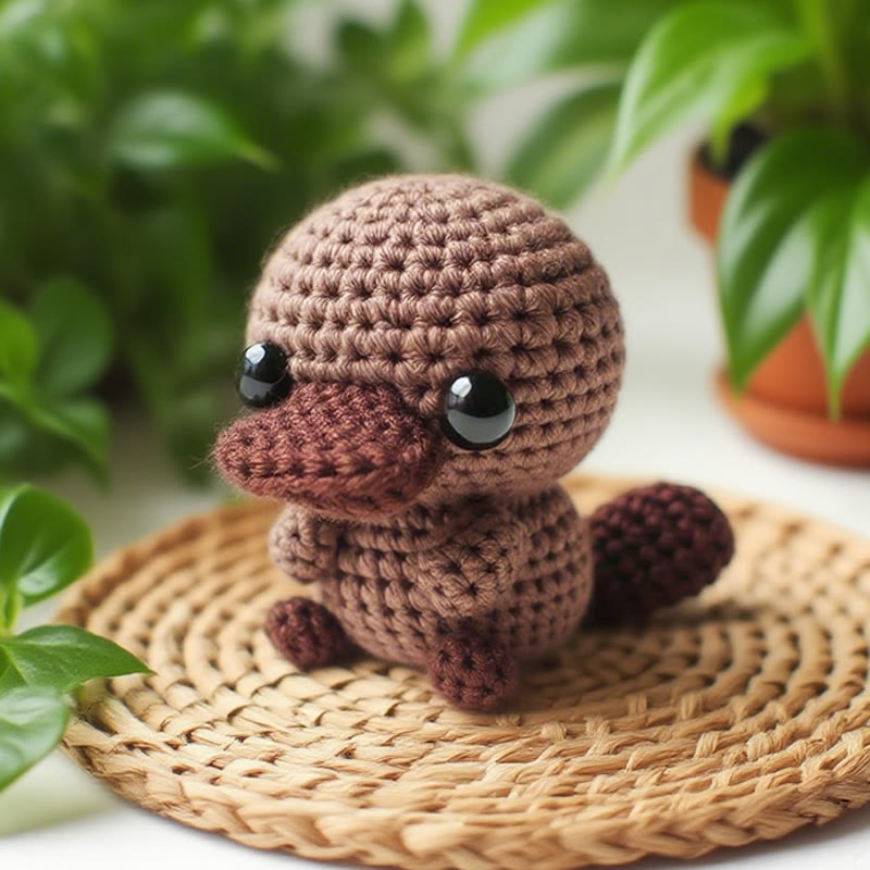 Diy Handmade Tiny Platypus Crochet Kit - Adorable Animal Craft | Nice Handmade Gifts For Kids - Diy Handmade Tiny Platypus Crochet Kit - image 1