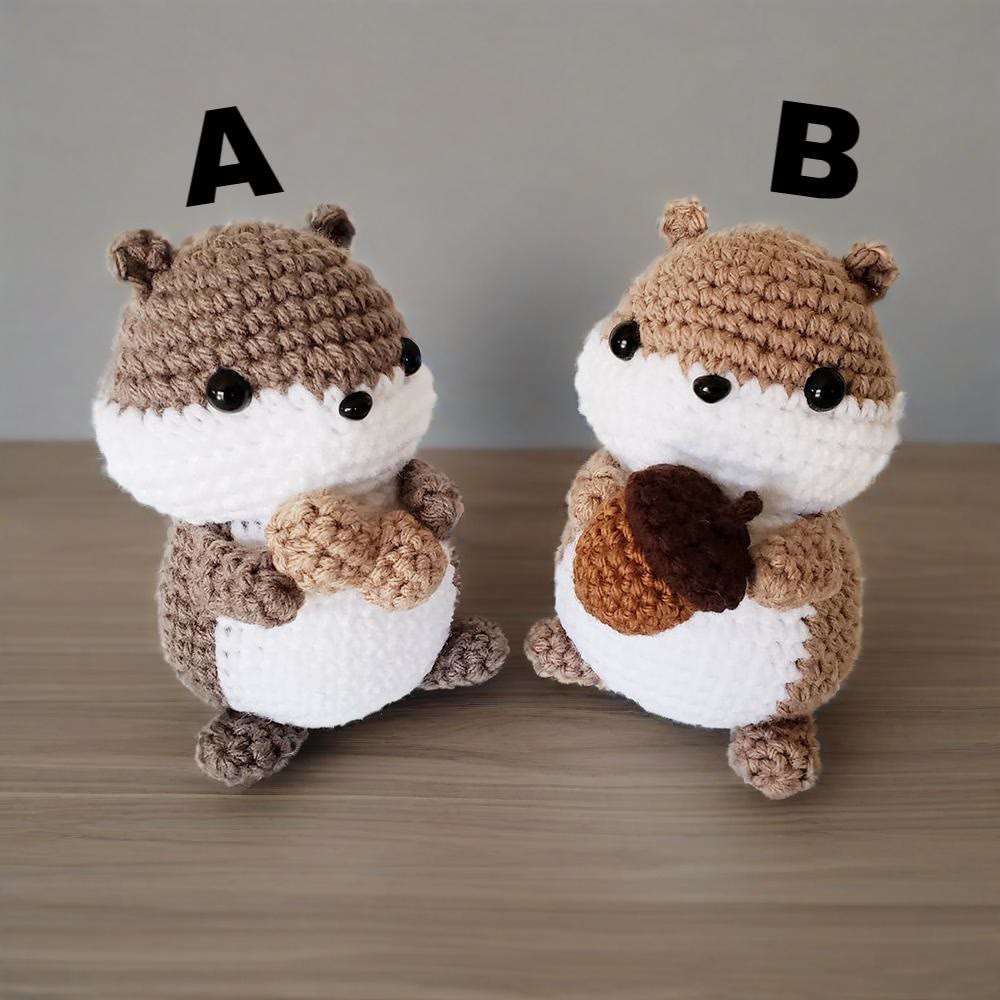 Diy Handmade Squirrel Series Crochet Kit - Crocheted Animal Doll | Adorable Gift For Kids - Squirrel B - image 6