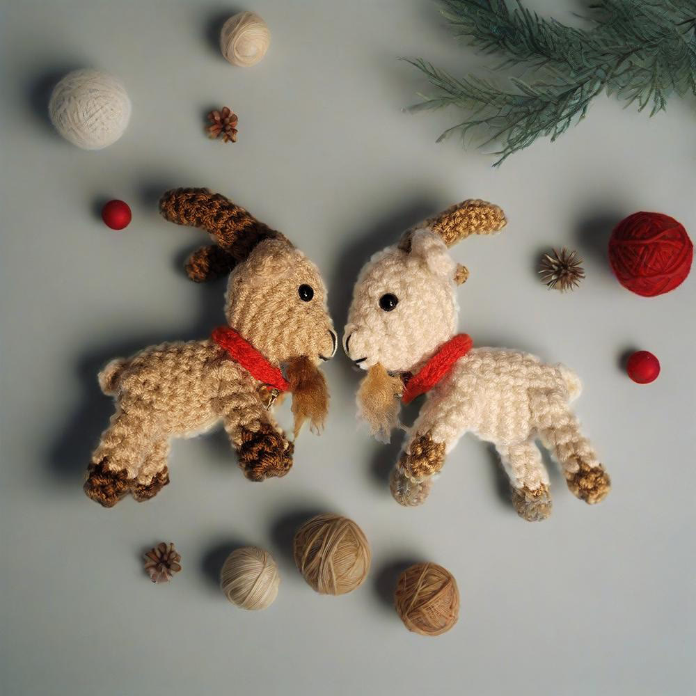 Diy Handmade Farm Goat Crochet Kit - Sewing Animal Toy  |  Gift For Craft Lovers - image 5