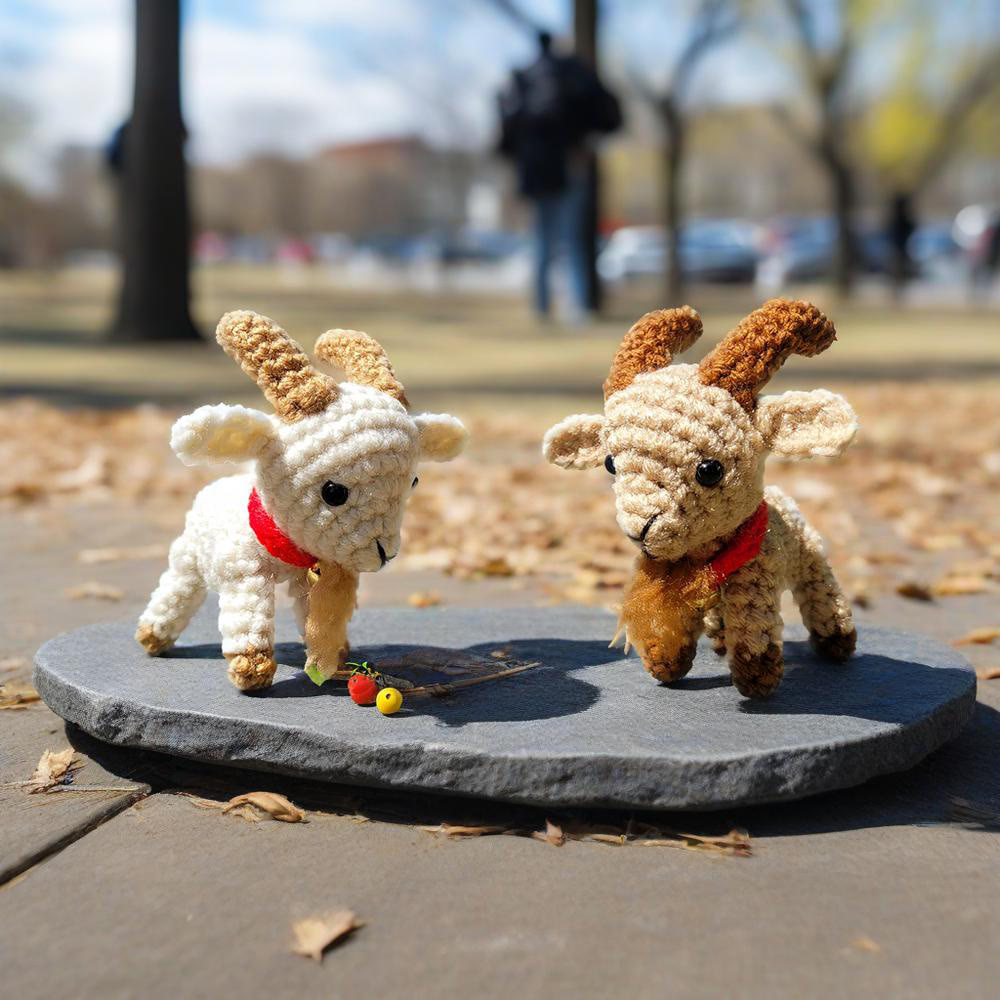 Diy Handmade Farm Goat Crochet Kit - Sewing Animal Toy  |  Gift For Craft Lovers - Brown - image 4