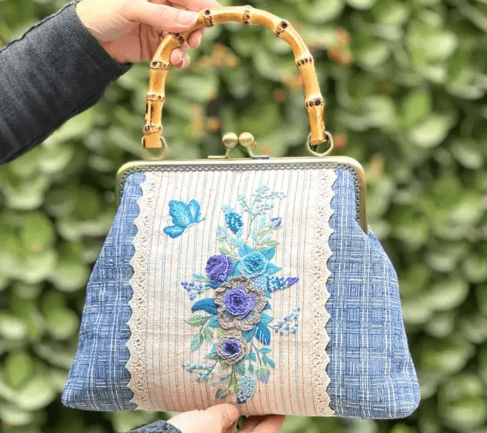Handmade Floral Handbag Kit | Unique Elegant Clutch Bag  | Nice Gifts For Mother - image 2