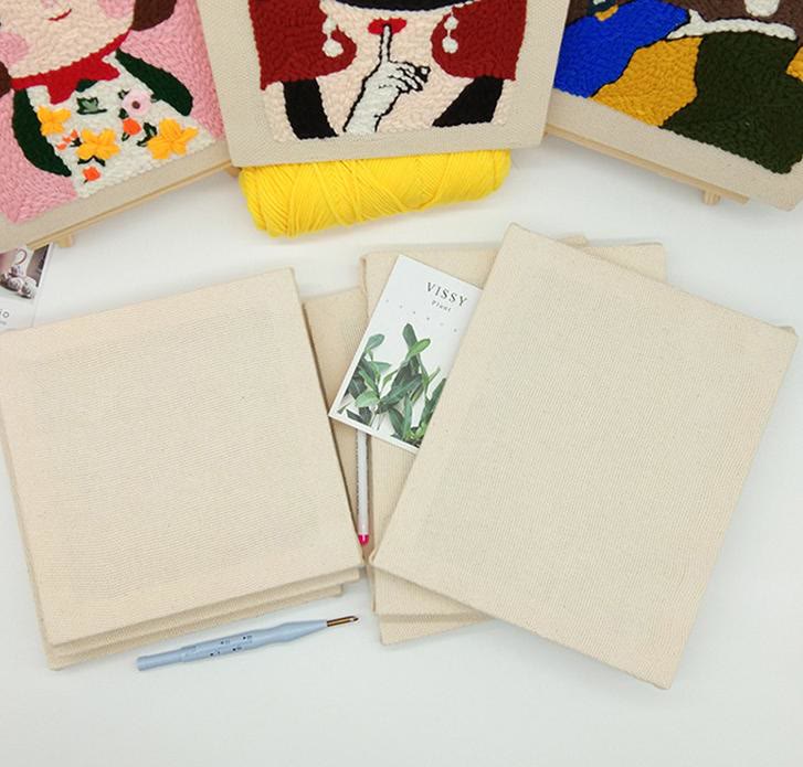  Wooden Frame Cotton Monks Cloth For Punch Needle |multiple Sizes Wooden Frame | Yarn Craft Tool | Perfect For Diy Lovers  - image 3