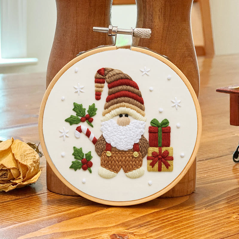 Rubbyoo Embroidery Kit - Christmas Gnome | Christmas Tree Decor | Diy Home Hanging Gifts  - image 3